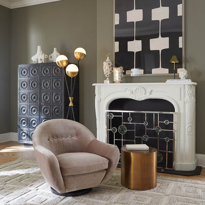 Table en laiton en forme de larme