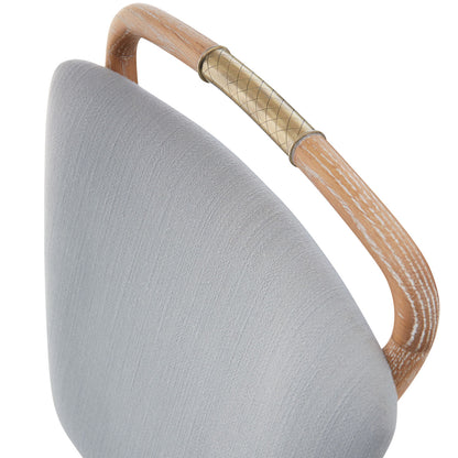 Chaise de salle à manger Torino à dossier croisé couleur Tussah Sky