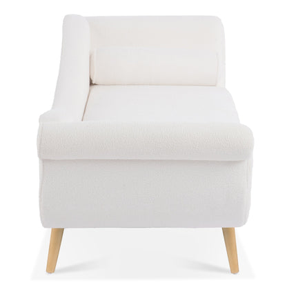 Chaise longue vintage à accoudoirs en volutes de Christopher Knight Home