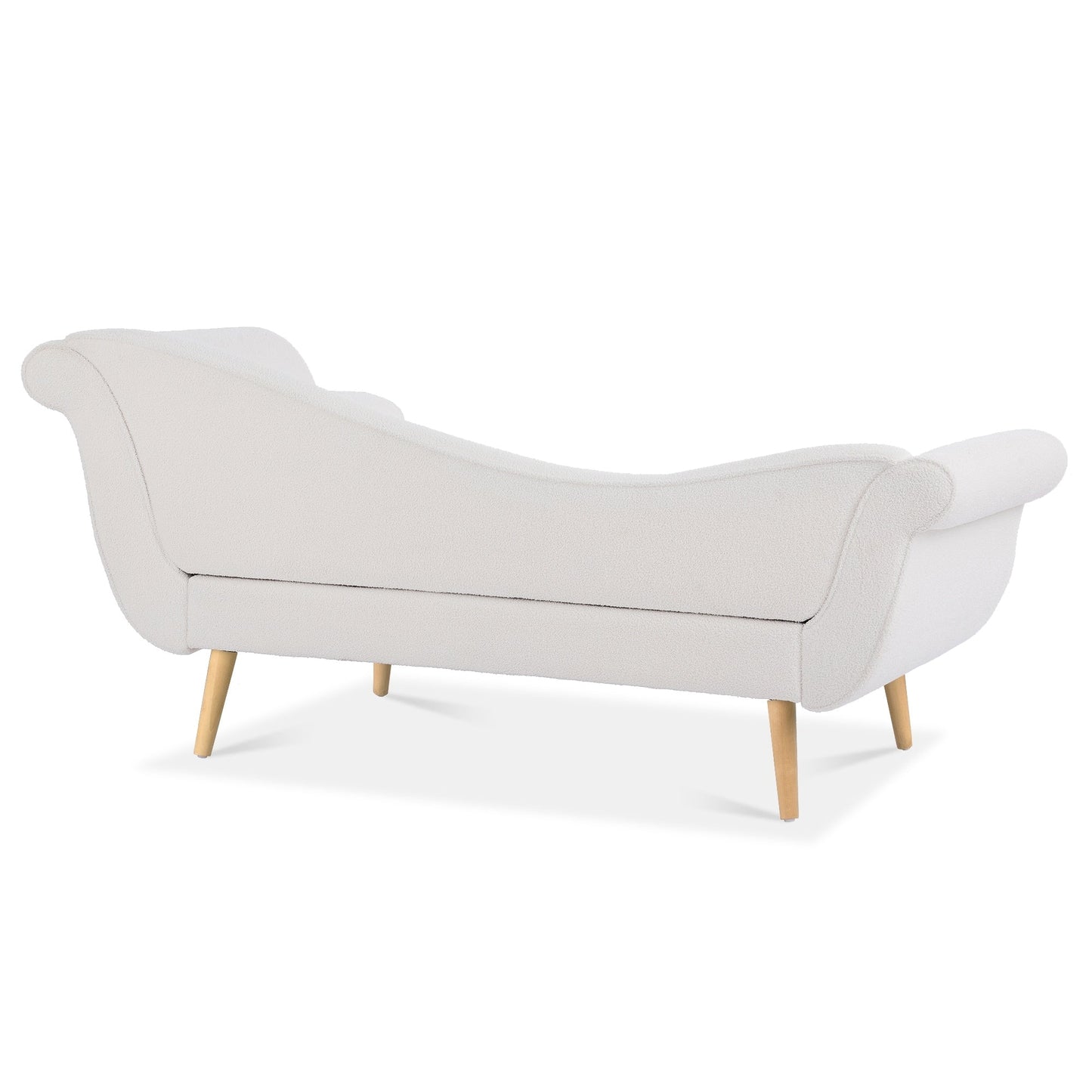 Chaise longue vintage à accoudoirs en volutes de Christopher Knight Home