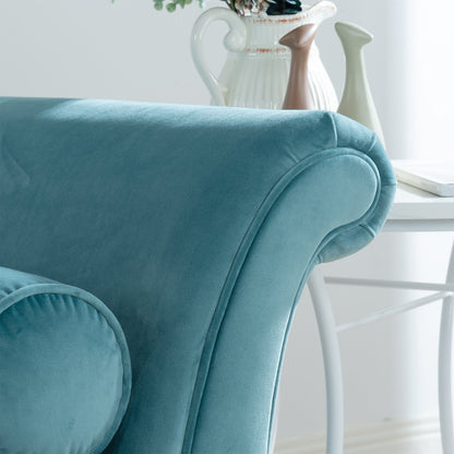 Chaise longue vintage à accoudoirs en volutes de Christopher Knight Home