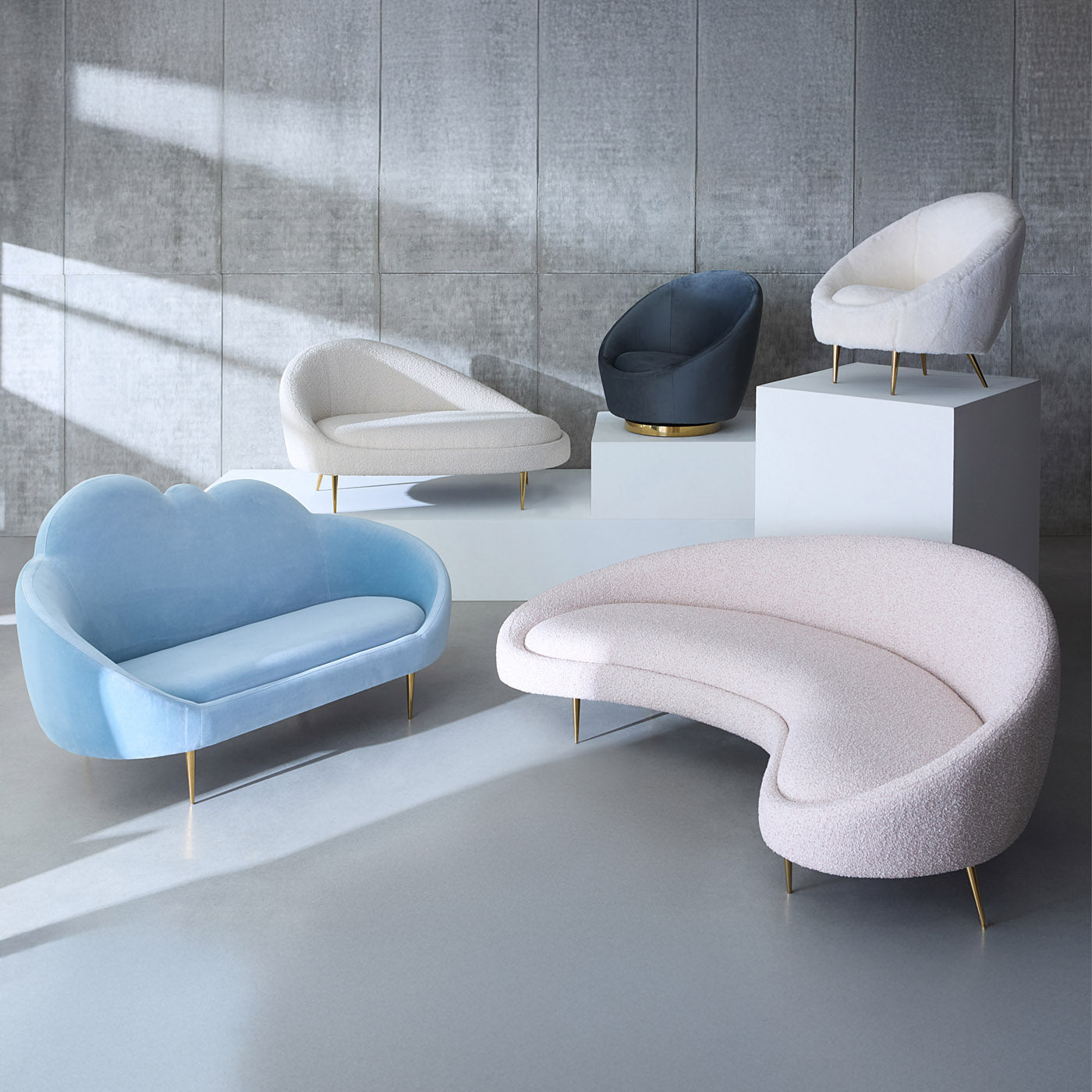 Chaise longue Ether 60"