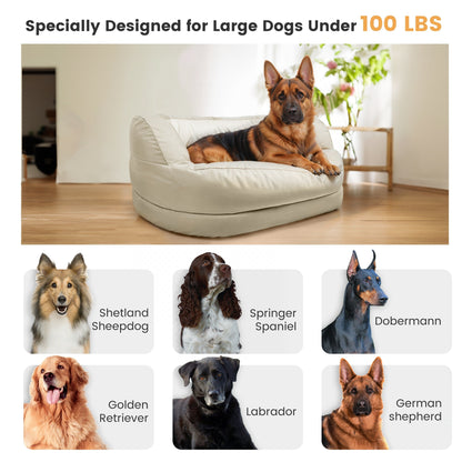 Lit orthopédique imperméable en mousse WOWMAX pour grands chiens