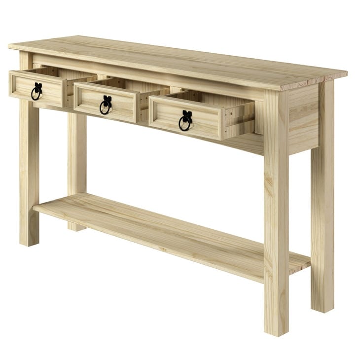 Console d'entrée en bois à 3 tiroirs Corona | Furniture Dash - Non disponible