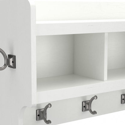 Porte-manteau mural Woodland 40W avec étagère par Bush Furniture