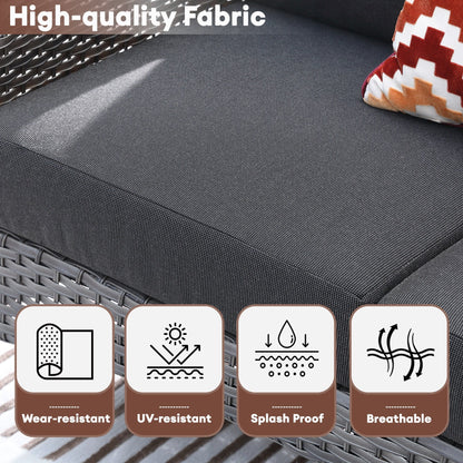 Ensemble de conversation de patio extérieur XIZZI 4 pièces avec table