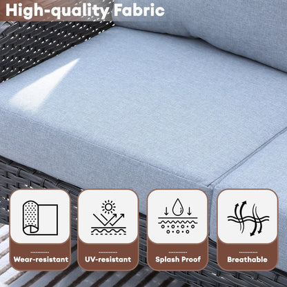 Ensemble de conversation de patio extérieur XIZZI 4 pièces avec table