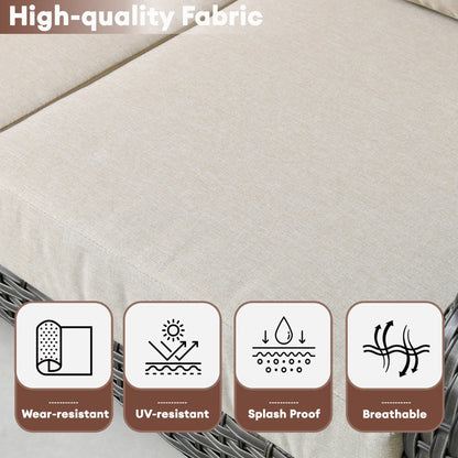 Ensemble de conversation de patio extérieur XIZZI 4 pièces avec table