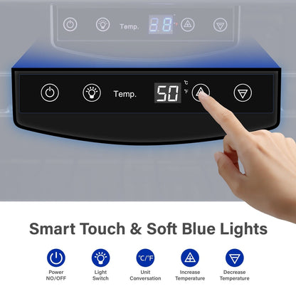 Cave à vin Yeego 17 pouces, une zone, 27 bouteilles, pose libre - Mini-réfrigérateur