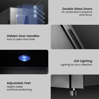 Mini-réfrigérateur à vin Yeego pour 8 bouteilles