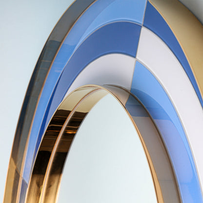 Miroir rond arlequin