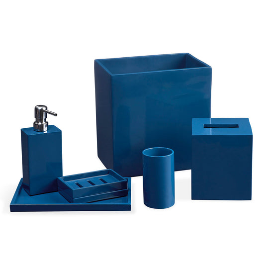 Ensemble de bain laqué bleu marine