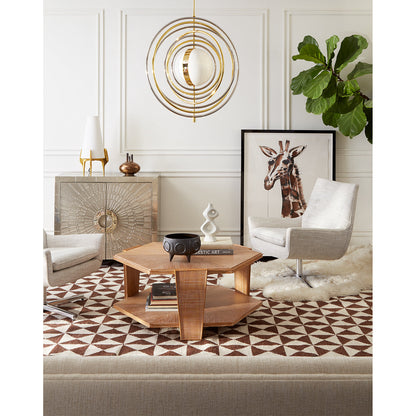 Tapis Oslo marron tissé à plat