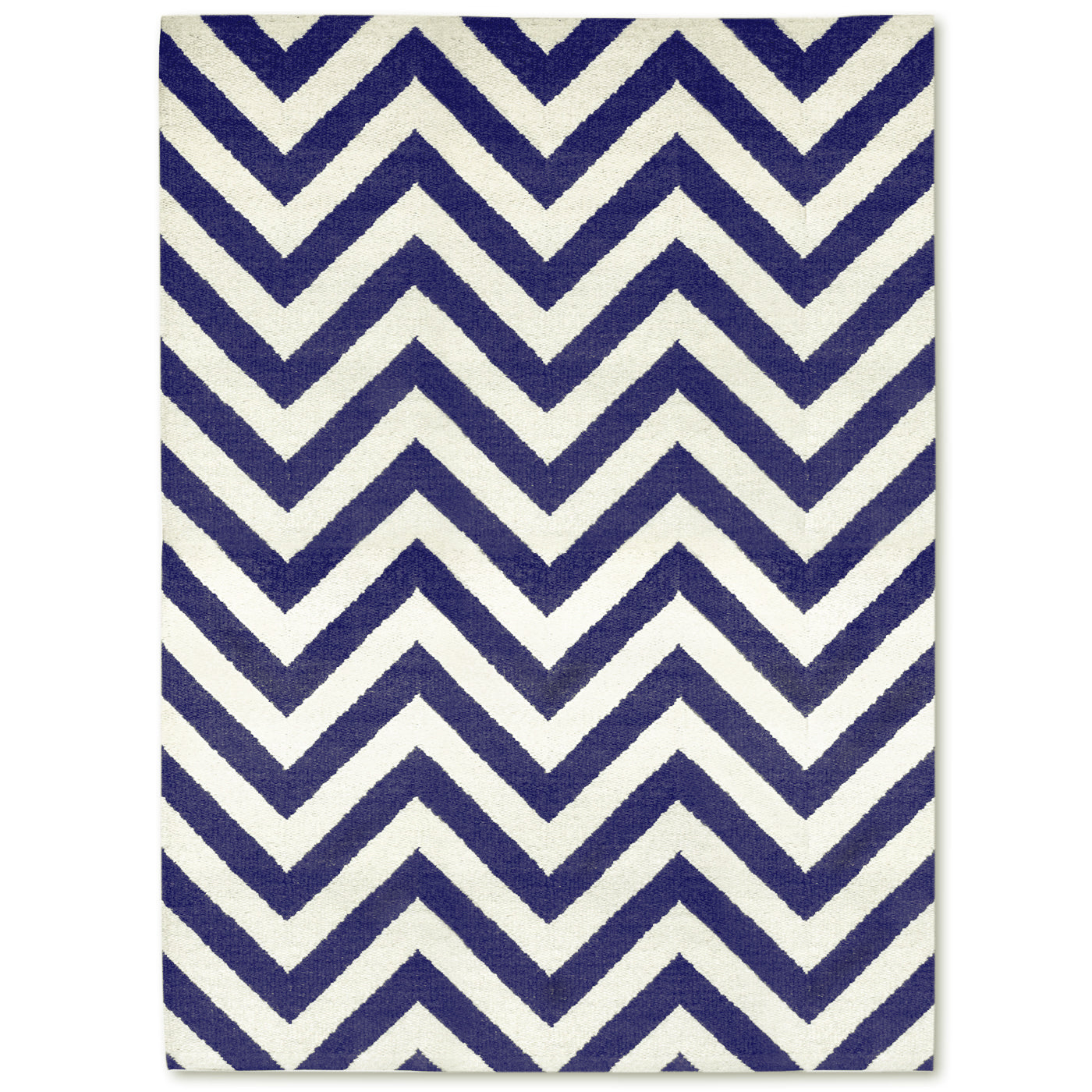 Tapis tissé plat à chevrons