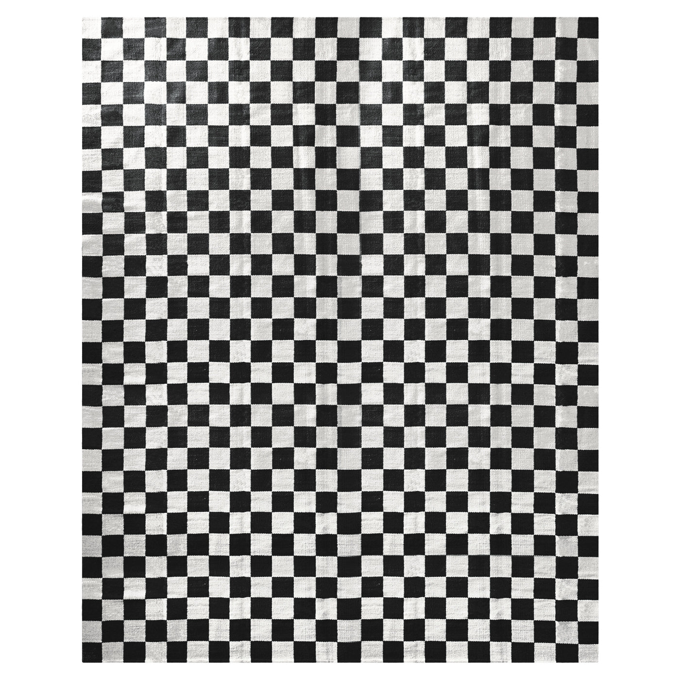 Tapis tissé plat à damier à petite échelle
