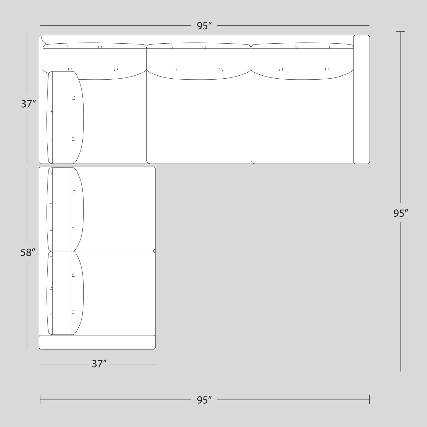 Section Topanga Bras gauche orienté