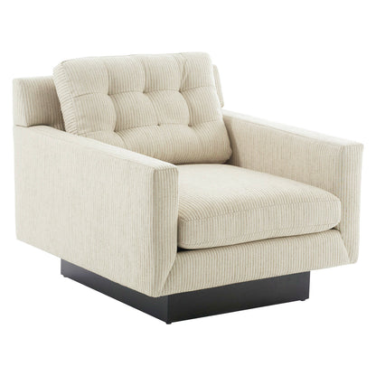 Fauteuil Wright Lounge en lin Arthur
