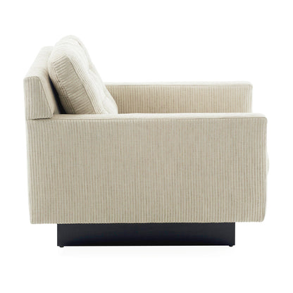Fauteuil Wright Lounge en lin Arthur